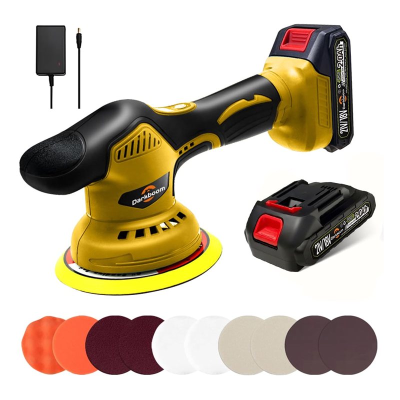 Nikota 4 Inch Cordless Rechargeable Polisher With 2 Batteries