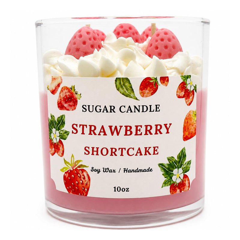 Betty Crocker Home Fragrances 23oz Strawberry Shortcake 6 Piece Scented Candle