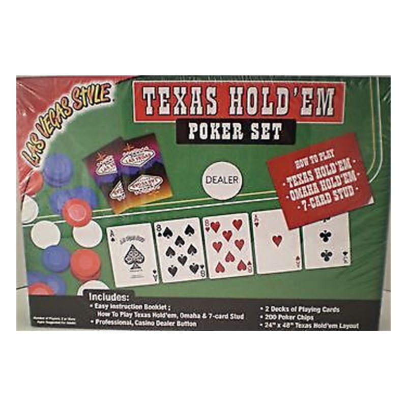 Texas Hold'Em Poker Set Las Vegas Style