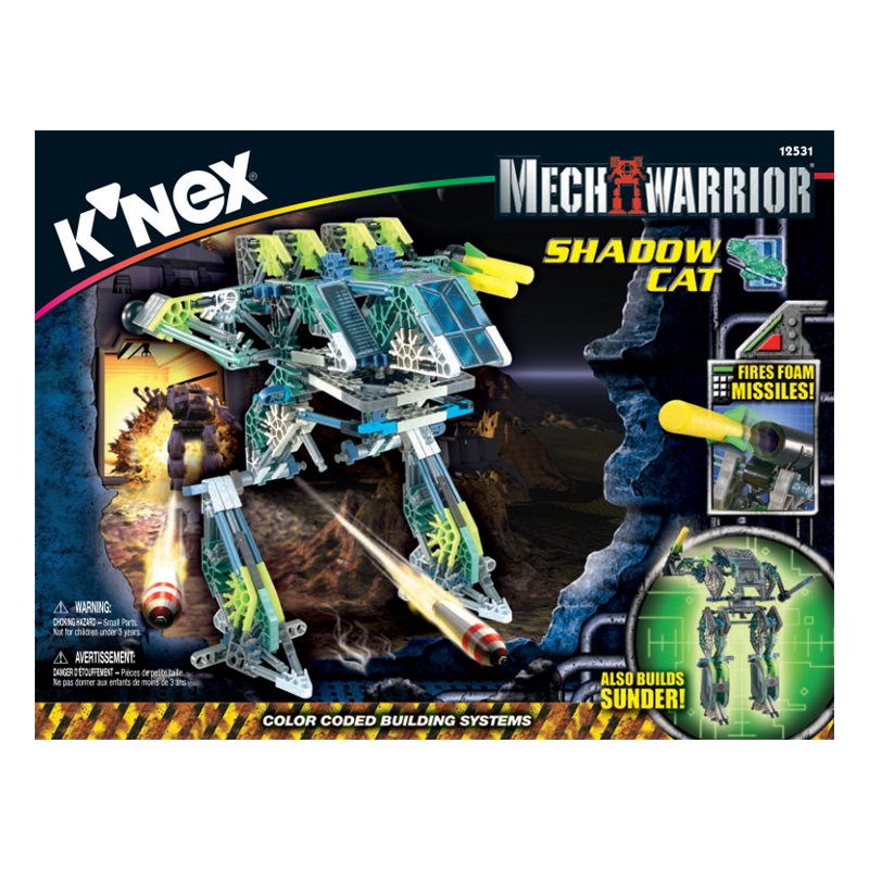 K'nex Mech Warrior Shadow Cat Building Set