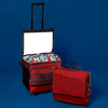 Red/Black Cooler Bag On Wheels By Toppers