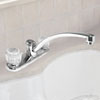 Delta Classic Two Handle Kitchen Faucet, Chrome Finish