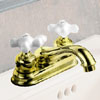 Peerless Washerless Two-Handle Lavatory Faucet Polished Brass Finish