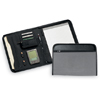 Gray/Black Zippered Padfolio By Toppers