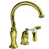 Delta Select (Brizo) Single-Handle Traditional Kitchen Faucet with Sprayer, in Brilliance Brass Finish