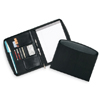 Black Simsbury Restricted Zippered Padfolio W/Gift Box By Toppers
