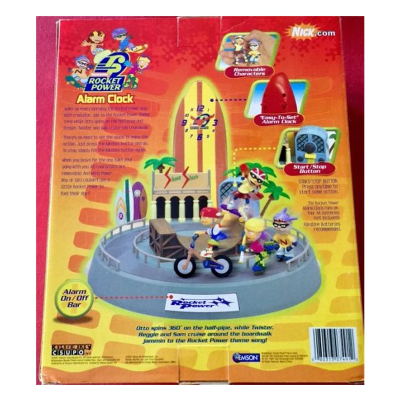 Nickelodeon Rocket Power Animated Action Alarm Clock