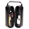 Black Simsbury Leather Wine/Liquor Case by Toppers