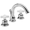 Delta NEO STYLE two-handle widespread lavatory faucet with high arc spout, in Chrome finish