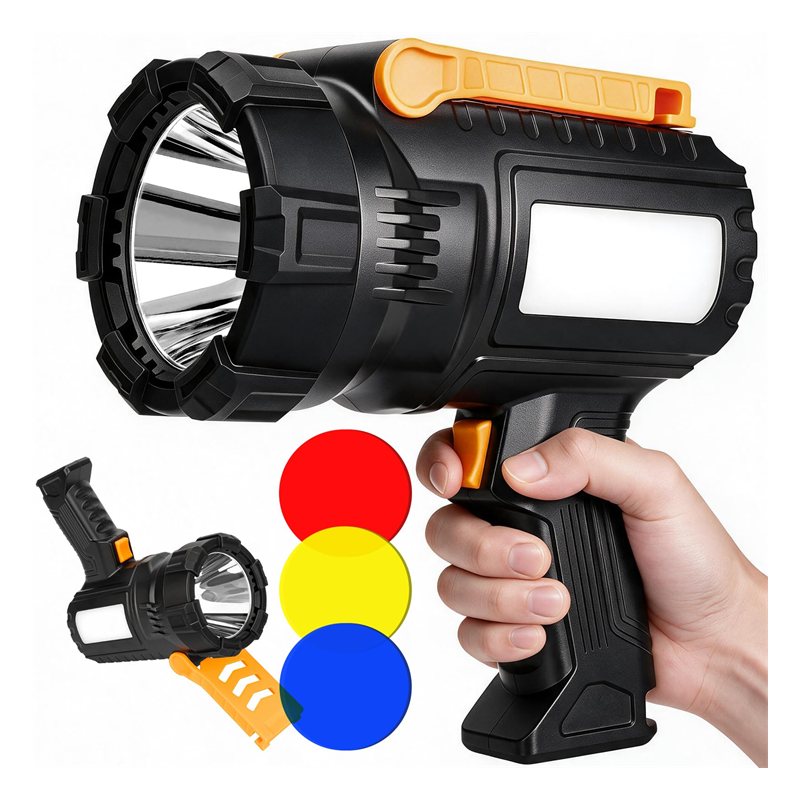 Emerson 1 Million Cordless Rech. Halogen Spotlight - Yellow