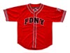 New York Fire Deparment Baseball Jersey Red