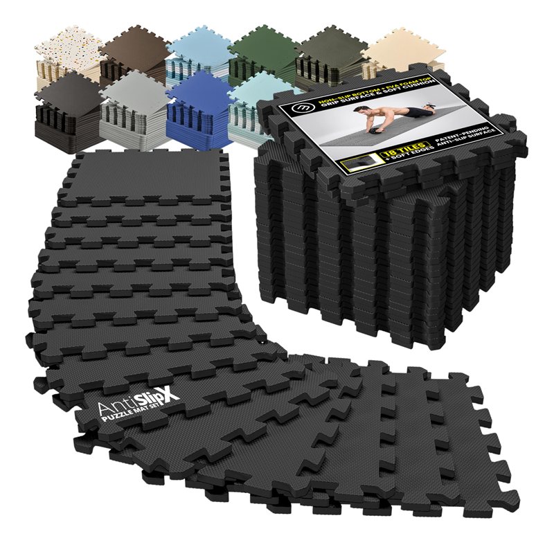 Fitness Flooring System Interlocking Foam Mats - 6 - 2 Feet X 2 Feet