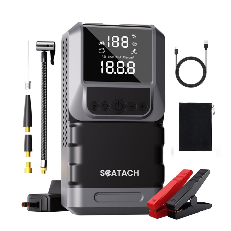 Jump Start System With Air Compressor