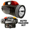 13-Piece Auto Emergency Tool Kit with Radio, Spotlight, and Hazard Light
