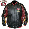 San Francisco 49ERS Genuine Leather Jacket, by G-III