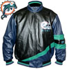 Miami Dolphins Genuine Leather Jacket, by G-III