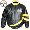 Pittsburgh Steelers Genuine Leather Jacket, by G-III