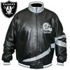 Oakland Raiders Genuine Leather Jacket, by G-III