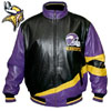 Minnesota Vikings Genuine Leather Jacket, by G-III