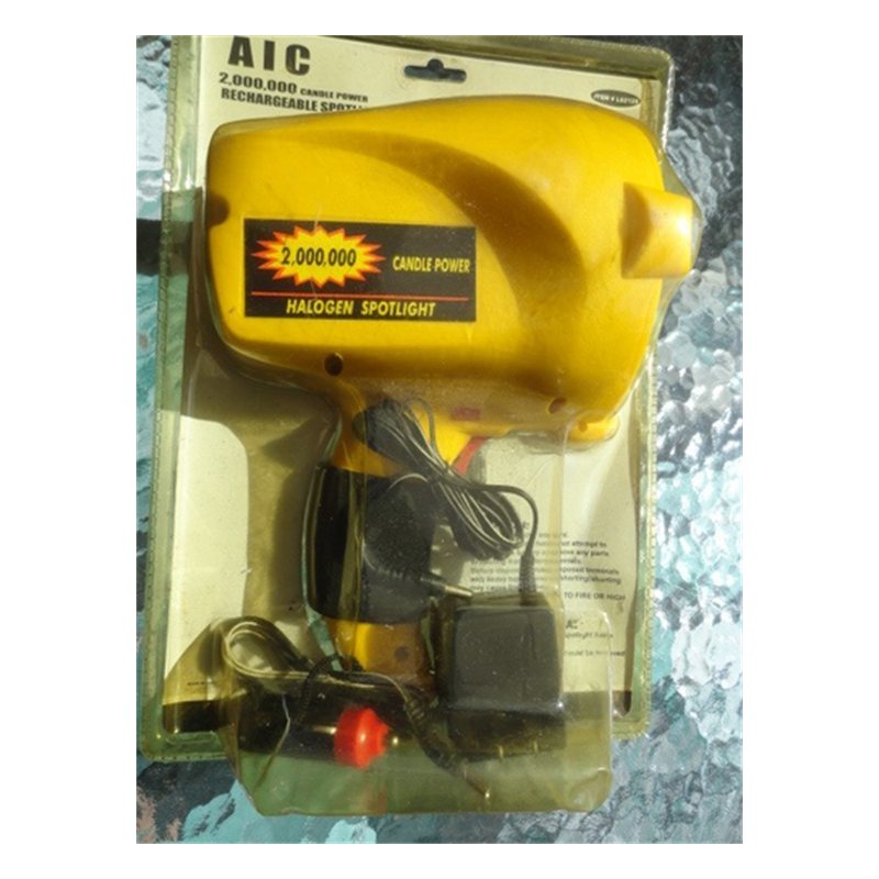 Halogen Spotlight - AIC 2 Million Candle Power Rechargeable Halogen Spotlights