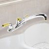 Delta Classic Two Handle Kitchen Faucet Chrome & Brilliance Finish