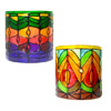 Stained Glass Vase Candle Holder