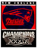 New England Patriots Throw Blanket 60 Inch x 80 Inch