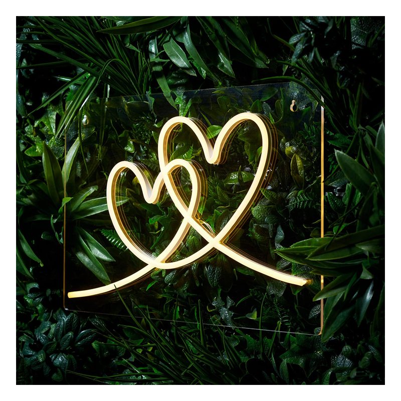Neon Lamp - Two Hearts