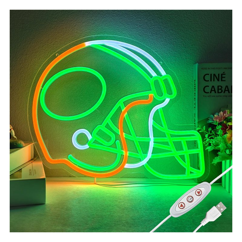 Neon Lamp - Football Helmet