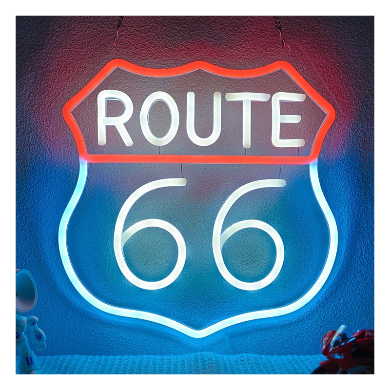 Neon Lamp - Route 66 Sign