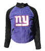 New York Giants NFL Classic Denim Suede Jacket for Women