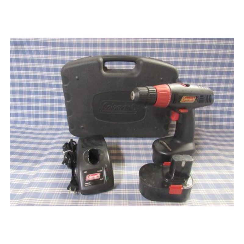 Coleman Powermate Pro Series 18V Cordless Drill With 2 Batteries