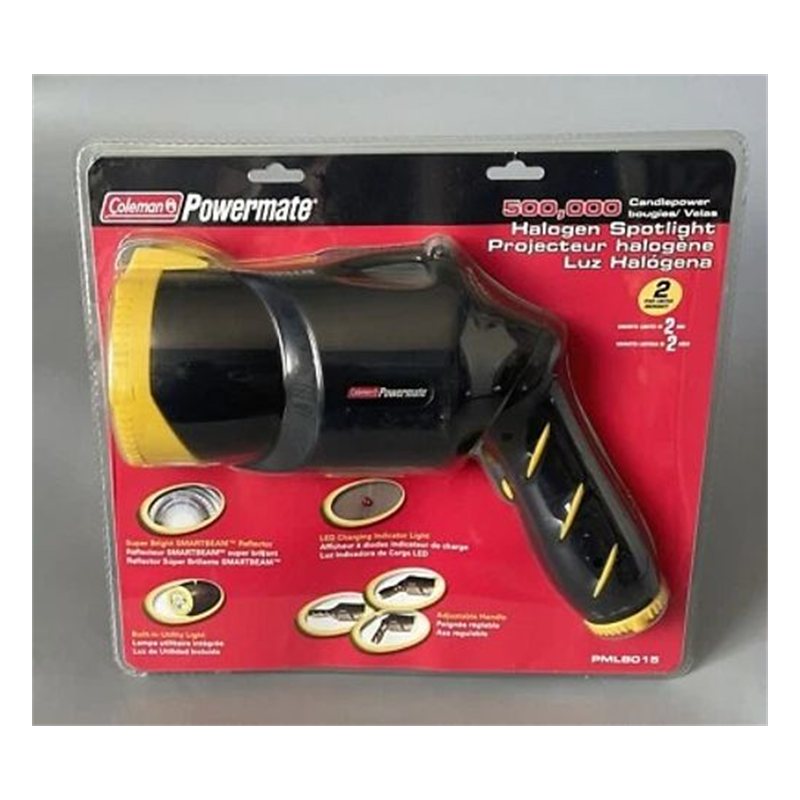Coleman Halogen Spotlight- 500,000 Candle Power Rechargeable Halogen Spotlights, PML8015!!!