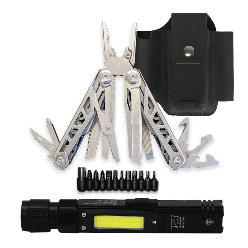 Coleman 6 In 1 Stainless Steel Multi Tool With Led Flashlight And Case