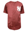 New York Yankees Genuine Baseball Burgundy Jersey By Majestic