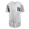 New York Yankees Genuine Silver Baseball Jersey By Majestic