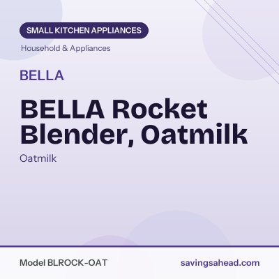 BELLA Rocket Blender, Oatmilk