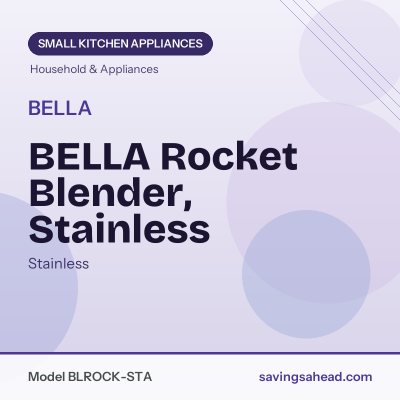 BELLA Rocket Blender, Stainless
