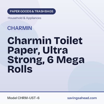 Charmin Toilet Paper, Ultra Strong, 6 Mega Rolls