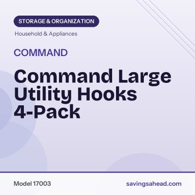 Command Large Utility Hooks 4-Pack