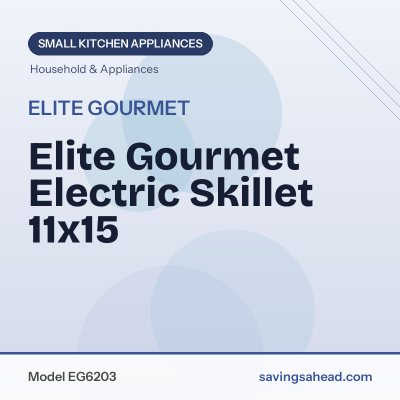 Elite Gourmet Electric Skillet 11x15