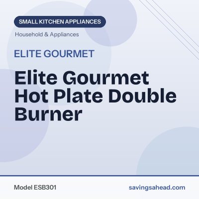 Elite Gourmet Hot Plate Double Burner