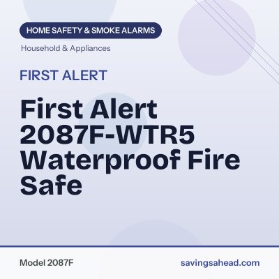First Alert 2087F-WTR5 Waterproof Fire Safe