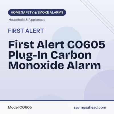 First Alert CO605 Plug-In Carbon Monoxide Alarm