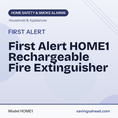 First Alert HOME1 Rechargeable Fire Extinguisher