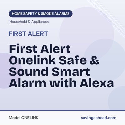 First Alert Onelink Safe & Sound Smart Alarm with Alexa