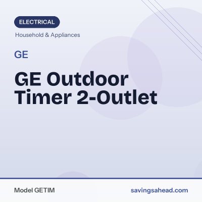 GE Outdoor Timer 2-Outlet
