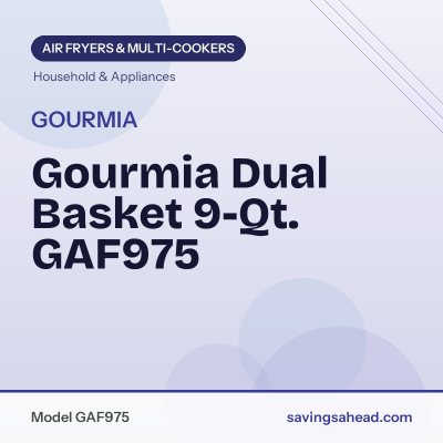 Gourmia Dual Basket 9-Qt. GAF975