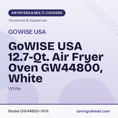 GoWISE USA 12.7-Qt. Air Fryer Oven GW44800, White