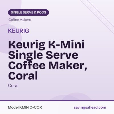 Keurig K-Mini Single Serve Coffee Maker, Coral